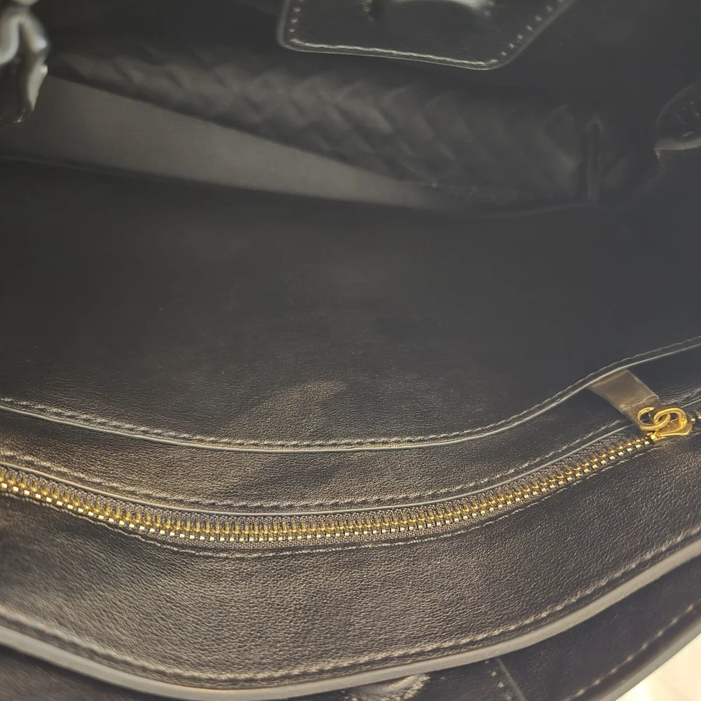 Black Woven Tote Bag - Picture 8 of 12